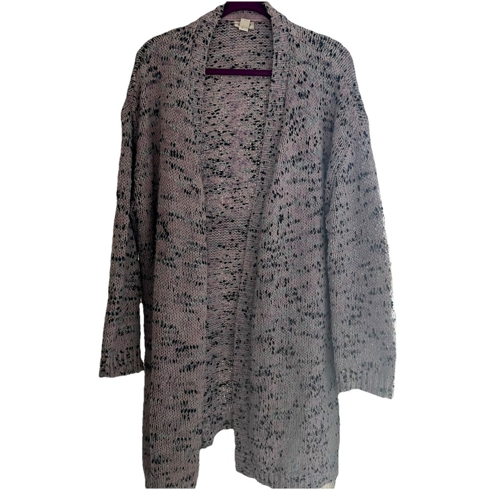 Avenue Cardigan Womens Size 22/24 Long Sleeve Open Front Sweater Multicolor Cozy